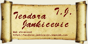 Teodora Jankićević vizit kartica